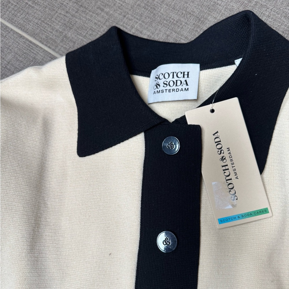 Scotch & Soda Black and Cream Cardigan - Picture 6 of 14